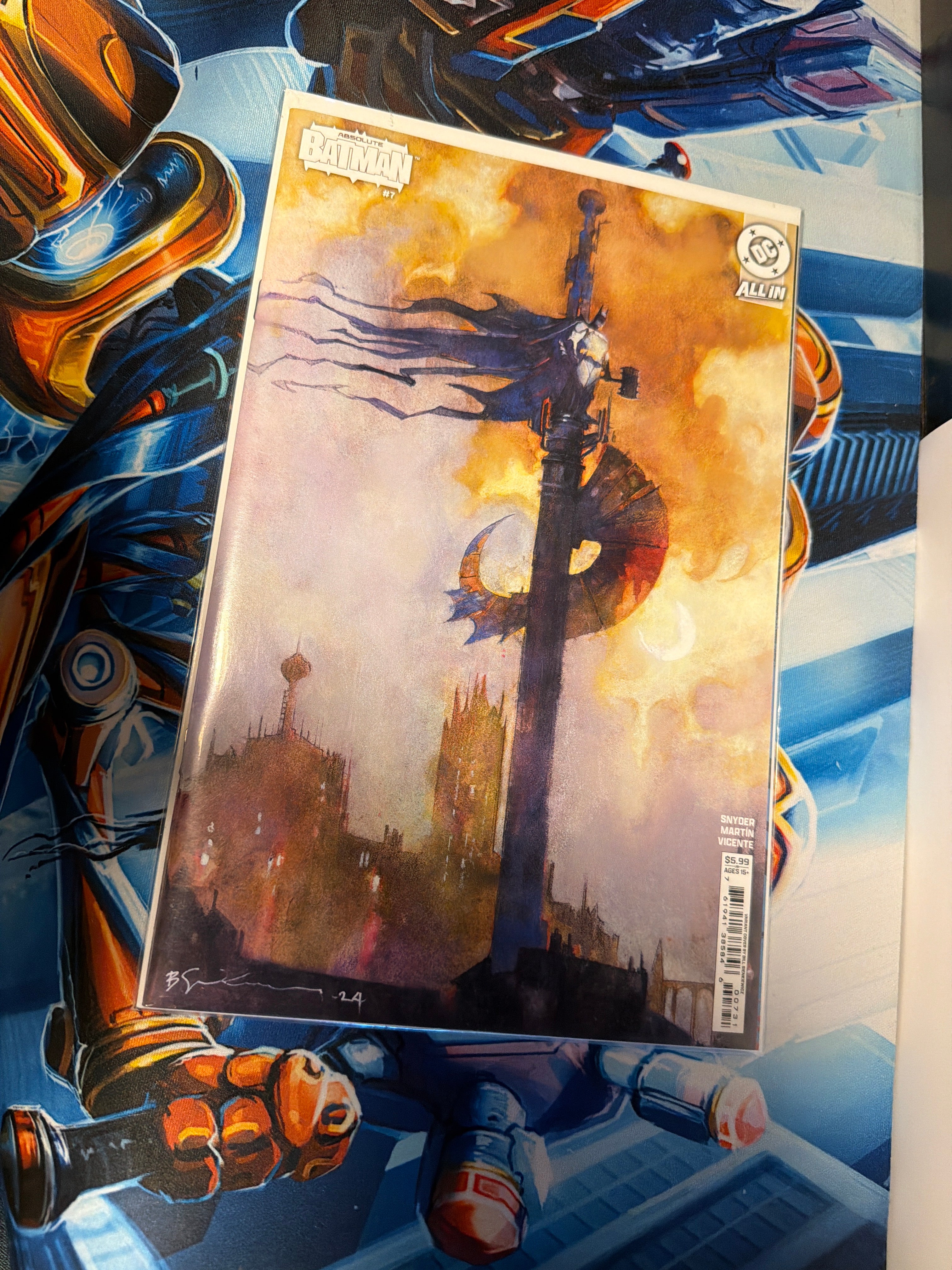 Absolute Batman issue 7 Sienkiewicz cover variant