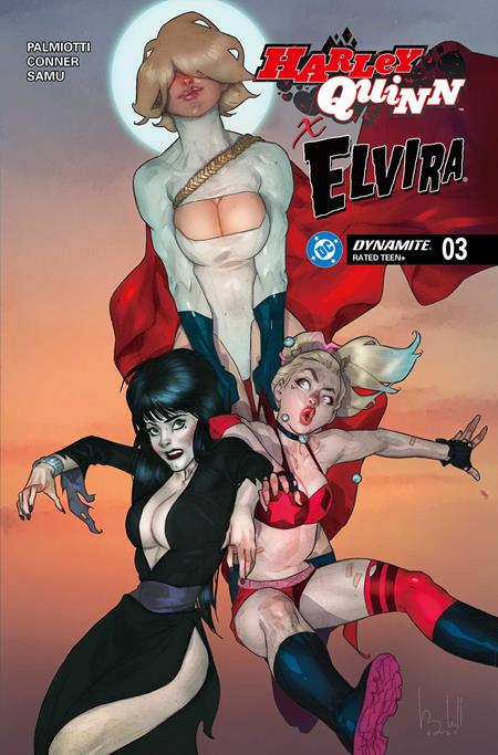 HARLEY QUINN X ELVIRA #3 CVR D BEN CALDWELL VAR