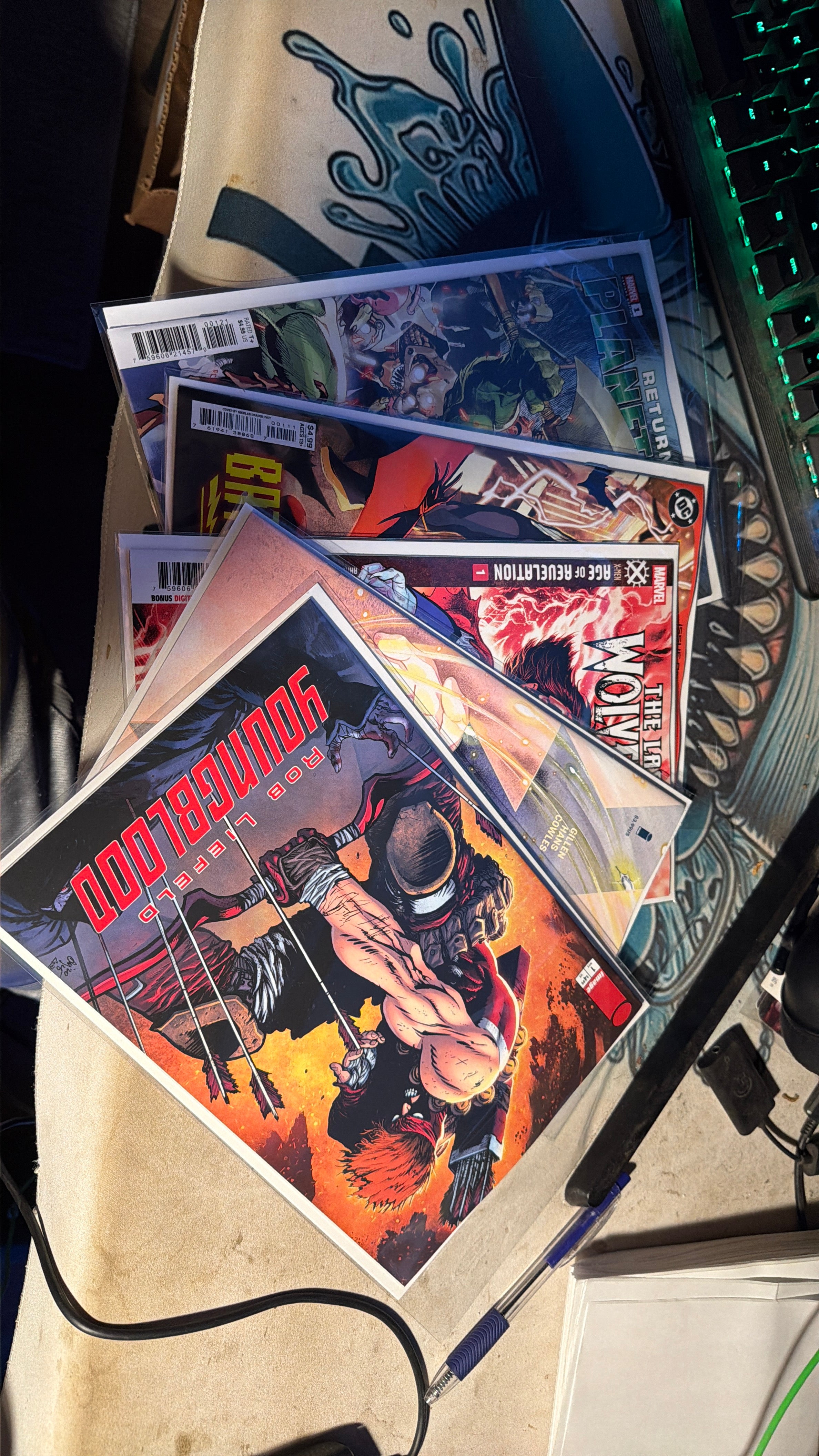 Assorted new comic 5 pack