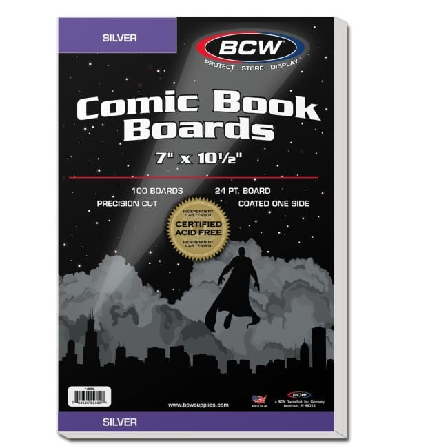 Bcw silver age comic boards 100 count