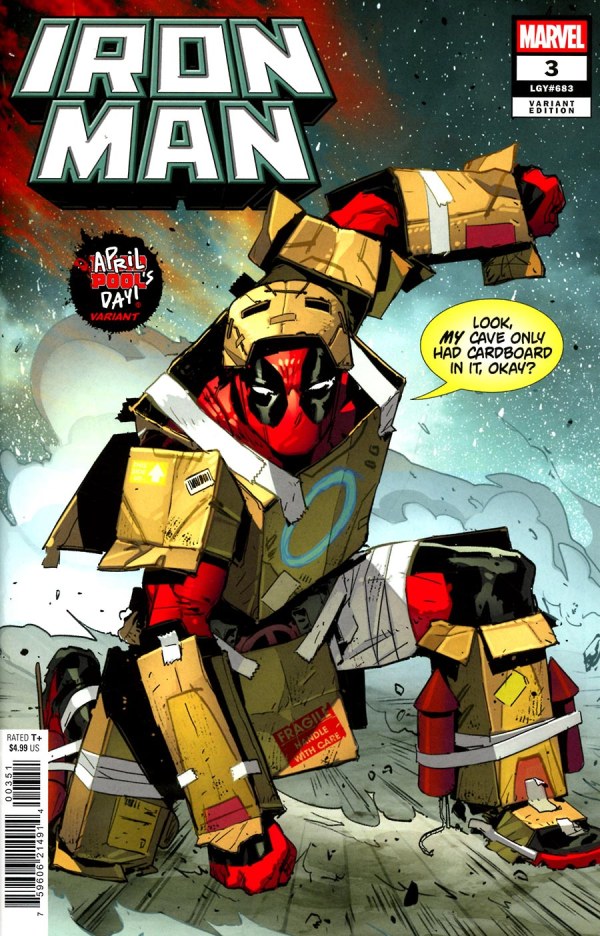 Iron Man #3 Matteo Lolli April Pool's Day Variant